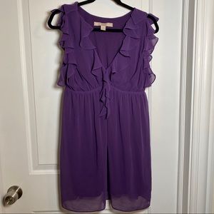 Forever 21 Ruffled Purple Dress